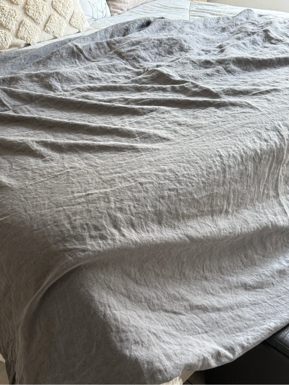 CULTIVER Duvet Soft Gray - Neutral Slate Bedding Size Queen